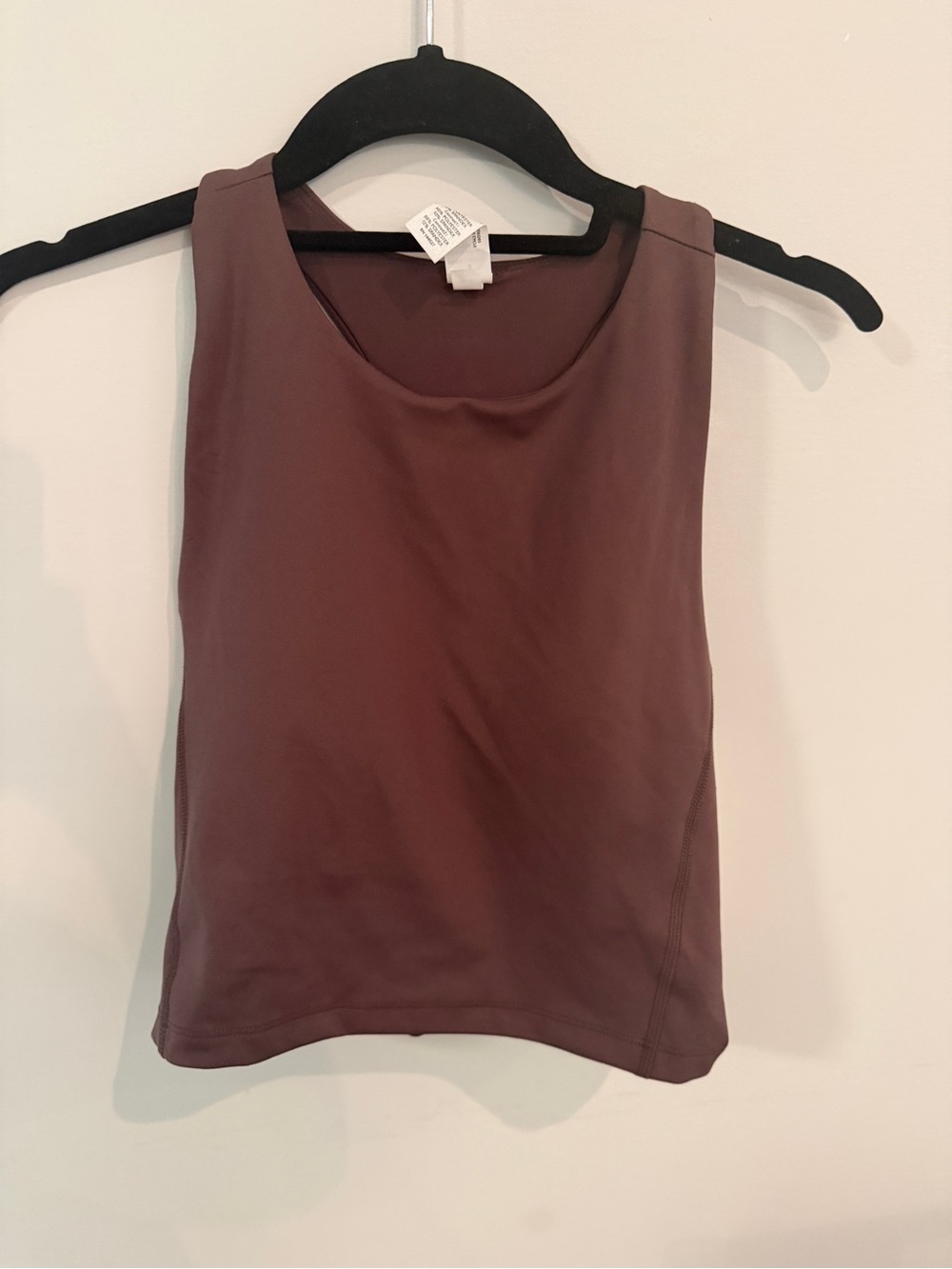 Sleeveless Performance Tank Top Brown NWT M